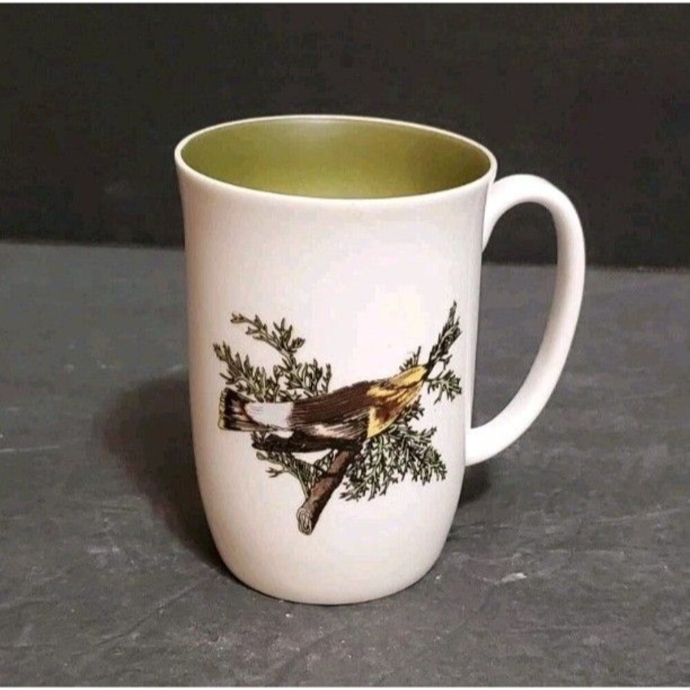 Neiman Marcus Fitz Floyd Mug Collector's Bird Series Yellow Headed Blackbird